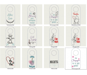 ADVENTSKALENDER 3. Dezember - Stickdatei - ITH Flaschenanhänger Vol. 4